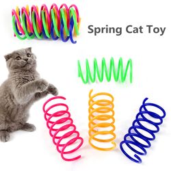 colorful cat spring toy set: durable coil springs for kitten play | 4/8/16/20pcs pet toy collection