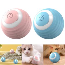 led smart cat toy: self-moving ball for indoor cats - automatic rolling & bouncing fun!