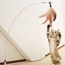 high-quality plush cat toy: funny bell ringing play accessory with elastic rope - pet supplies 1