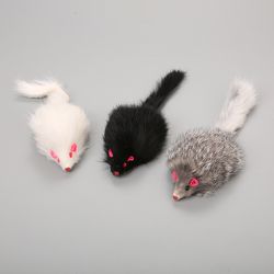 soft plush mouse cat toy with long-haired tail: funny kitten toy for pet cats - ideal for training games and supplies