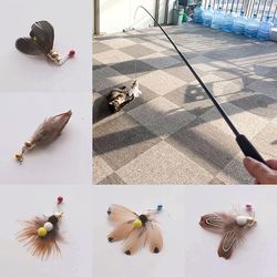 cute cat teaser stick with fish rod shape – interactive kitten toy for fun play | pet accessories for cats – buy now!