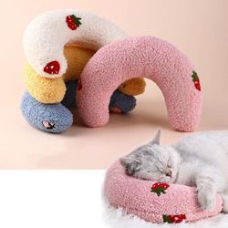 comfortable u-shaped neck protector for cats and dogs: stylish pet pillow for deep sleep
