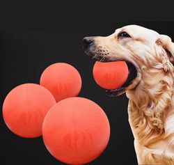 interactive bite-resistant rubber ball with rope for dog training and molar play - ideal for teddy, big dogs, and horses