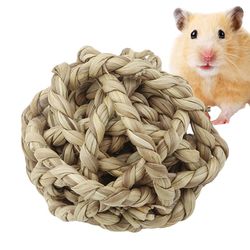 get big discounts on natural straw ball small pet chewing toy - perfect for rabbits, hamsters, and more! keep your pet's