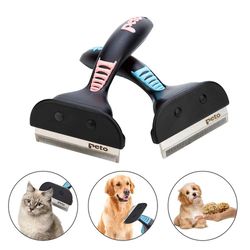 pet grooming tools: dog & cat brush comb for long & short hair deshedding