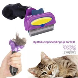 pet grooming brush: cat hair removal comb & massage, dog comb