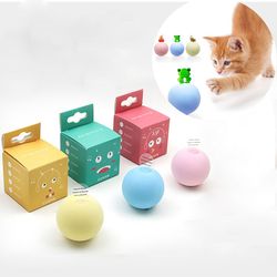 smart touch interactive cat toys: gravity ball with sounding effects