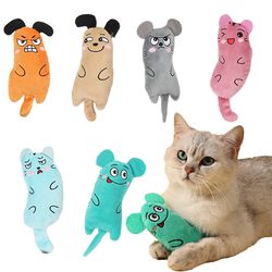 interactive catnip mouse toy: fun plush chew toy for cats & kittens