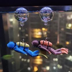 aquarium decoration accessories: mini ornaments, plant stones, turtle decor fish tank