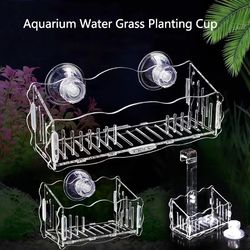 crystal acrylic hanging fish tank: polka aquarium decor & accessories