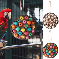 lotus-shaped bird parrot chew toy: anti-biting, natural foraging, cockatiel entertainment"