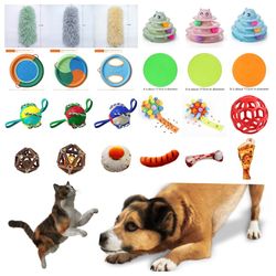 2023 pet toy training: agility flying saucer ball & teething chew interactive options