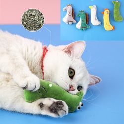 cute catnip plush toy: protects cats' mouth, aids teeth grinding - pet supplies