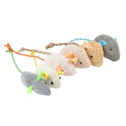 3pcs mix pet toy catnip mice: fun plush cat toy set for kittens