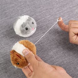 cute interactive cat toys: plush shake mouse for pet fun