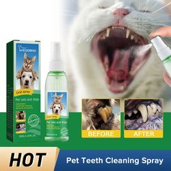 Pet Teeth Cleaning Spray: Tartar Remover for Dogs & Cats