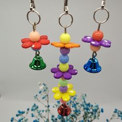 colorful parrot chew toy: hanging bridge chain for cage fun