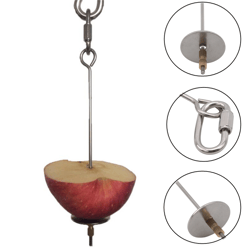 stainless steel bird toy skewer: ideal fruit holder for pet parrots and small animals