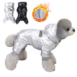 winter warmth: waterproof pet dog jumpsuit for small breeds - chihuahua, yorkie, shih tzu, poodle - cozy jackets & costu