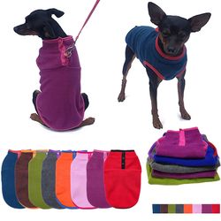 cozy fleece vest for small-medium dogs: autumn-winter puppy cats coat