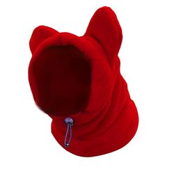 winter pet hat: adjustable fleece hoodie for medium to large dogs & cats