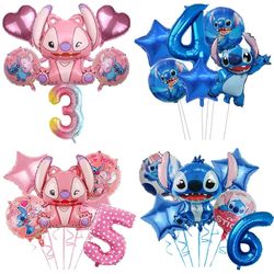 lilo & stitch pink foil balloon: perfect decor for boy-girl birthday & baby shower!