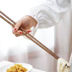 extra long beech wooden noodles cooking chopsticks - kitchen helper tools