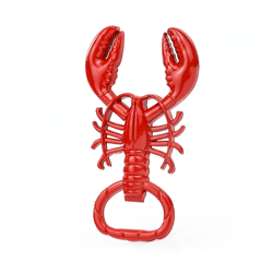 lobster corkscrew bottle opener: portable metal wine & beer kitchen tool for bar parties