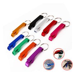 portable beer bottle opener keychain: mini aluminum alloy pocket tool for wedding party favors