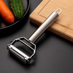 multifunctional kitchen peeler vegetable fruit peeler stainless steel durable potato slicer household shredder carrot pe