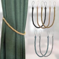 gold weave curtain tieback: handcrafted holder clip for home decor