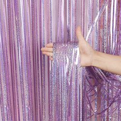 2m party backdrop curtains glitter gold tinsel foil curtain birthday wedding decoration adult anniversary decor