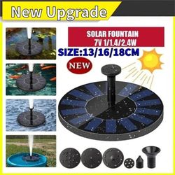 solar fountain pump kit: energy-saving, colorful, outdoor watering solution for garden, pool, bird bath - solar panel in