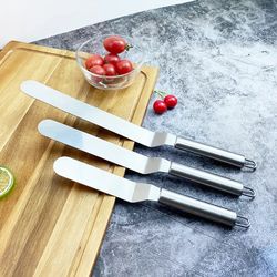 stainless steel pastry spatula for cake decorating & smoothing