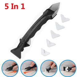 5-in-1 silicone remover sealant smooth scraper caulk finisher grout kit tools for floor mould removal - best hand tools