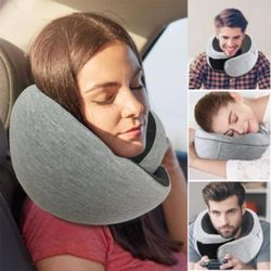 travel neck pillow: durable u-shaped cushion for airplanes