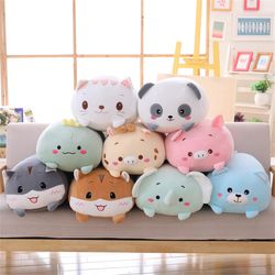 adorable kawaii animal cartoon pillow cushion: cute stuffed dog, cat, totoro, penguin, pig, frog plush toy - perfect kid