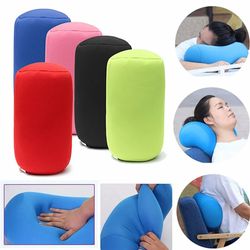 microbead roll cushion: versatile support for neck, waist, back, and head - ideal for travel and sleep