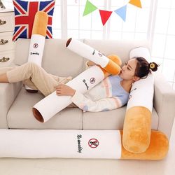 unique cylindrical smoking cushion: plush toy gift idea for boyfriend's birthday