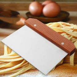 stainless steel pasty cutters noodle knife cake scraper with scale - baking accessories