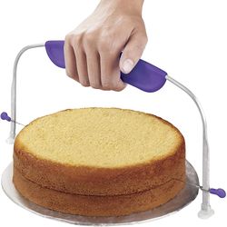 stainless steel cake slicer: single line layerer & pastry cutter