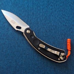 gradyfung camping folding knife: stainless steel blade outdoor edc survival utility pocket tool