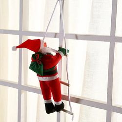 Santa Claus Rope Ladder Christmas Home Pendant Xmas Tree Hanging Ornament 2024 Decor Gift