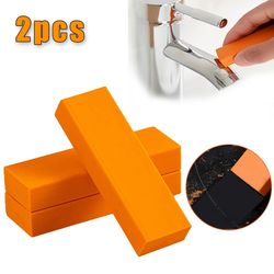 reusable rubber brush for easy limescale & rust removal in bathroom & kitchen