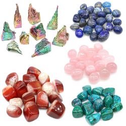 natural tumbled stones: healing crystals, quartz gems, bulk ore & more for aquariums, gardens, and home decor