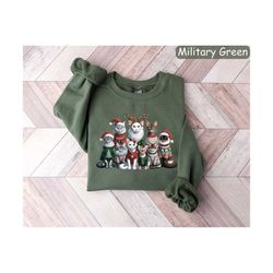 christmas cat sweatshirt, cute christmas cats shirt, christmas cat mom shirt, holiday cat sweater, gift for cat lover, x