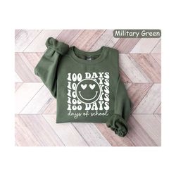100 days of school sweatshirt, 100th day of school tshirt, happy 100 days of school, 100 days celebration shirt, teacher