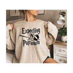 expecting patronum sweatshirt, pregnancy announcement sweatshirt, pregnancy reveal sweatshirt, mom to be shirt, pregnanc