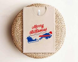 buffalo wears a santa hat merry billsmasshirt