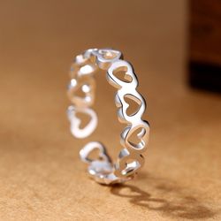 explore 2023's trendy 925 sterling silver heart rings for women with free shipping at gaabou: luxury quality jewelry acc